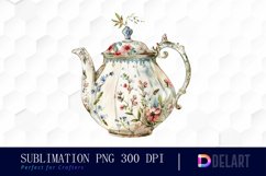 Vintage Teapot Graphics Clipart Product Image 1