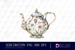 Vintage Teapot Graphics Clipart Product Image 1