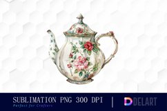 Vintage Teapot Graphics Clipart Product Image 1