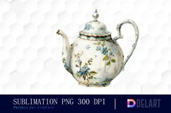 Vintage Teapot Illustration Clipart Product Image 1