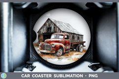 GorgeousWatercolor Car Coaster design.