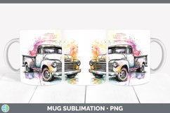 GorgeousWatercolor Mug Wrap design.
