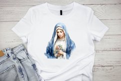 Watercolor Virgin Mary Clipart Bundle - 14 Designs Product Image 3