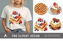 Watercolor Waffle Clipart Product Image 1