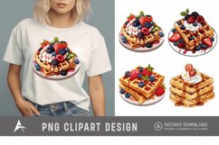 Watercolor Waffle Clipart Product Image 1