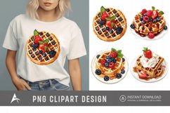 Watercolor Waffle Clipart Product Image 1