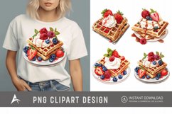 Watercolor Waffle Clipart Product Image 1
