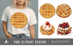 Watercolor Waffle Clipart Product Image 1