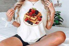 Watercolor Waffles Breakfast Clipart Bundle Product Image 2