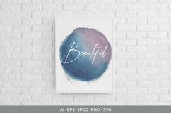 Circle Watercolor Washes Sublimation Clip Art Product Image 2