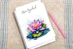 Watercolor Water Lily Clipart Bundle Product Image 4