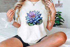 Watercolor Water Lily Clipart Bundle Product Image 3