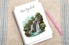Watercolor Waterfall Clipart Bundle Product Image 4