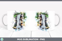 GorgeousWatercolor Mug Wrap design.