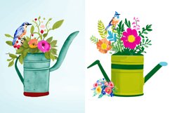 Watercolor Watering Can with Birds Clipart Bundle,Birds Clipart Bundle,watercolor clipart,floral clipart,watercolor floral,spring clipart,watercolor spring,bird nest,watercolor bird,spring birds,floral birds,floral nest,nest with flowers,watercolor nest,s