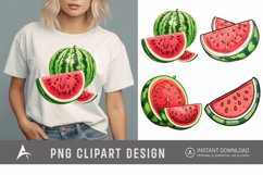 Watercolor Watermelon Clipart Product Image 1