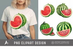Watercolor Watermelon Clipart Product Image 1