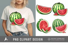 Watercolor Watermelon Clipart Product Image 1