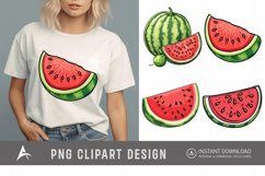Watercolor Watermelon Clipart Product Image 1