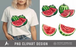 Watercolor Watermelon Clipart Product Image 1