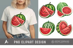 Watercolor Watermelon Clipart Product Image 1
