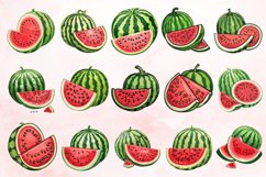Watercolor Watermelon Clipart Bundle Product Image 3