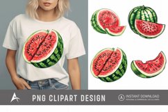 Watercolor Watermelon Clipart Product Image 1
