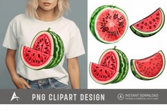 Watercolor Watermelon Clipart Product Image 1