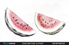 Watercolor Watermelons Clipart Bundle,Food Illustrations,Watercolor Drinks,Fruit Clipart,Dessert Clipart,Watercolor Fruit,