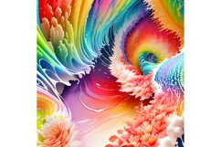 20 Oz 3D Colorful Wavy Background Tumbler Sublimation Warps Product Image 5