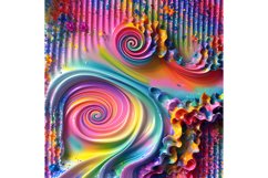 20 Oz 3D Colorful Wavy Background Tumbler Sublimation Warps Product Image 7