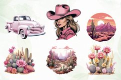 Watercolor Western Clipart Sublimation Product Image 5