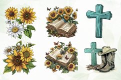 Watercolor Western Clipart Sublimation Product Image 4