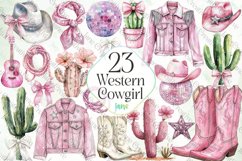 Pink Western Cowgirl Sublimation Bundle Product Image 1
