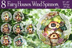 Whimsical Fantasy Fairy Houses Wind Spinners Designs, vol. 1 Product Image 1