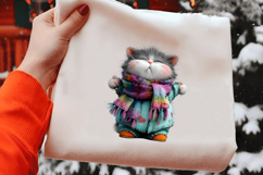 Watercolor Whimsical Cat Clipart Product Image 2