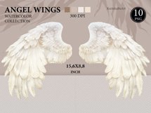 Wedding Invitation element, Watercolor clipart, beige Boho clipart, white Angel Wings, painting Fairy Wing, PNG Planner Stickers, Christian Saint wing, angelic Stickers png, Valentine element, collection of paradise Wings, Eden art, memorial Prayer Card, 