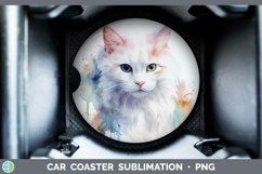 GorgeousWatercolor Car Coaster design.
