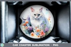 GorgeousWatercolor Car Coaster design.