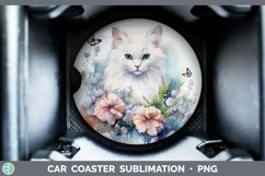 GorgeousWatercolor Car Coaster design.