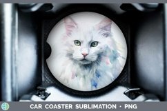 GorgeousWatercolor Car Coaster design.