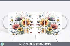 GorgeousWatercolor Mug Wrap design.