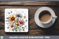 GorgeousWatercolor Square Coaster design.