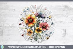GorgeousWatercolor Wind Spinner design.