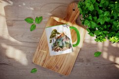 Watercolor mountains mug, cup wrap sublimation design png Product Image 3