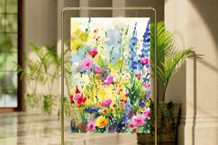 Watercolor Wildflower Digital Paper Bundle Product Image 4