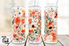 Pastel Wildflower Watercolor Tumbler Gardeners Nature Lovers Product Image 2