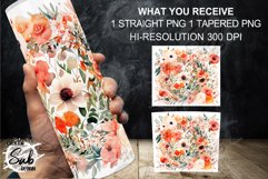 Pastel Wildflower Watercolor Tumbler Gardeners Nature Lovers Product Image 3