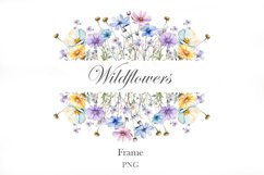 Watercolor Wildflowers Frame