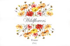Watercolor Wildflowers Frame